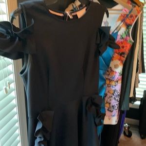 Black Satin Dress Ted Baker
